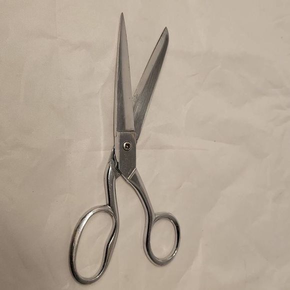 Vintage Richards Of Sheffield England Sewing Scissors Shears Speedway Chrome  6" - Picture 1 of 10